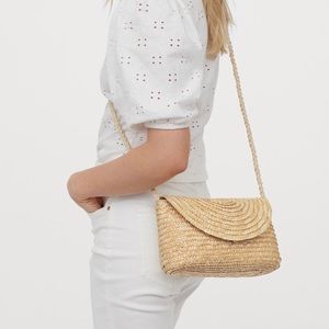 H&M Straw Crossbody Purse